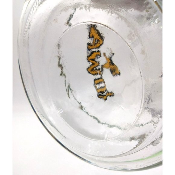 Iowa Hawkeyes Football Glass Mug Beer Stein Souvenir 7 Inch Vintage Herky Hawk - Picture 13 of 14